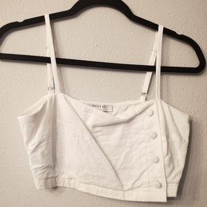 Forever 21 cropped button top